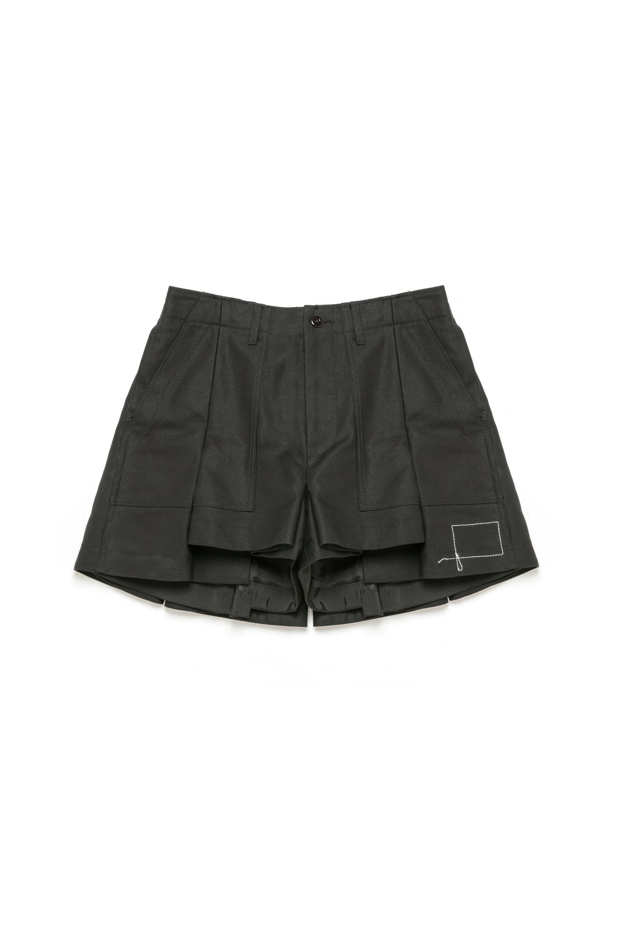 sacai WTAPS Cotton Back Satin Shorts | REVERSIBLE