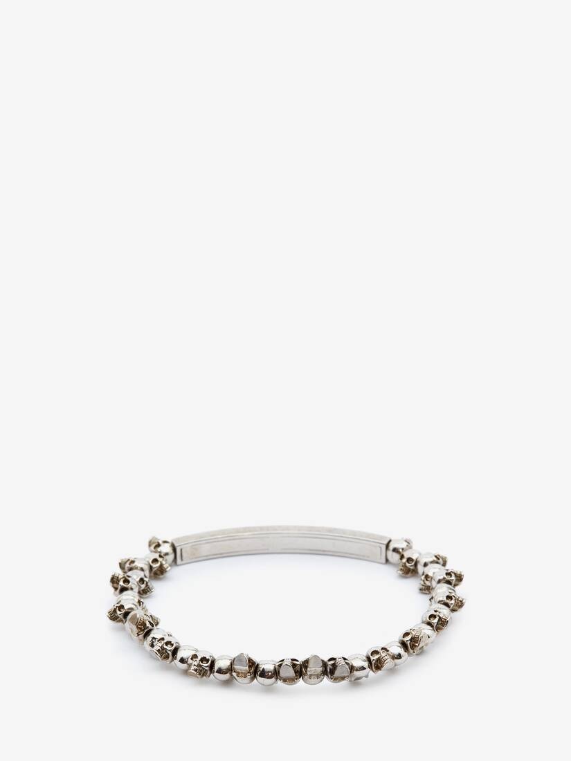 Men's Skull Bracelet in Silver - 2