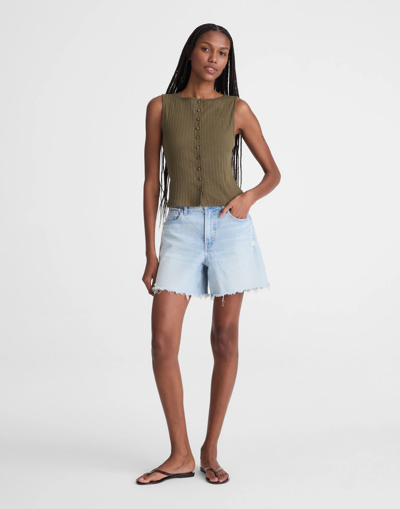 Ribbed Crewneck Shell Top 3