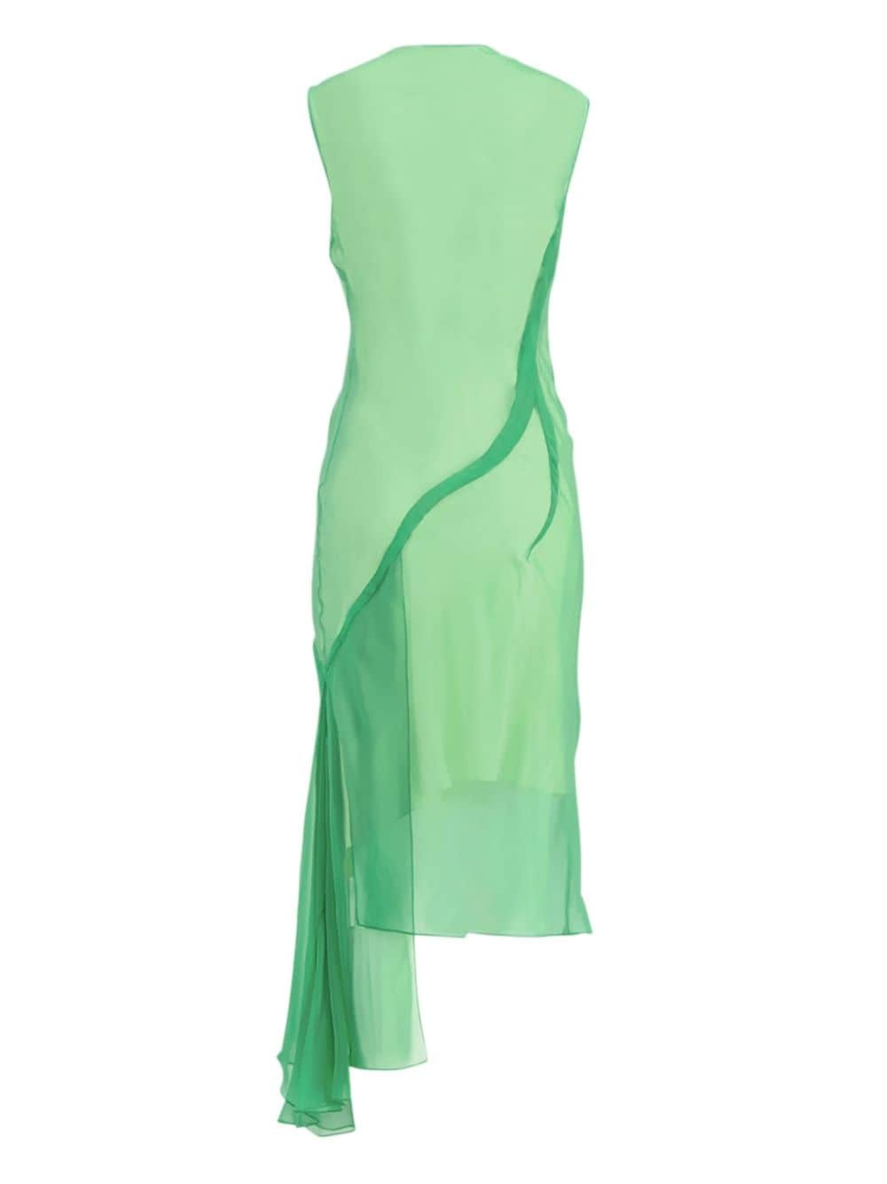 ruffled silk dress - 2