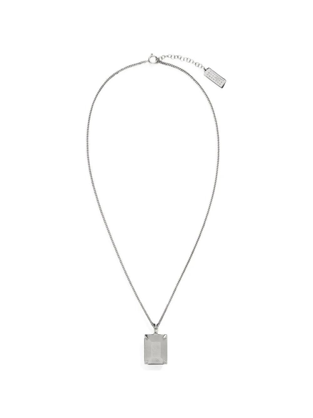 prong-set pendant necklace - 1