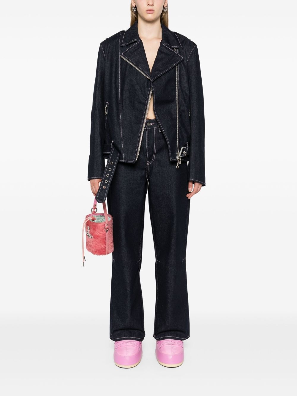 high-rise straight-leg jeans - 2