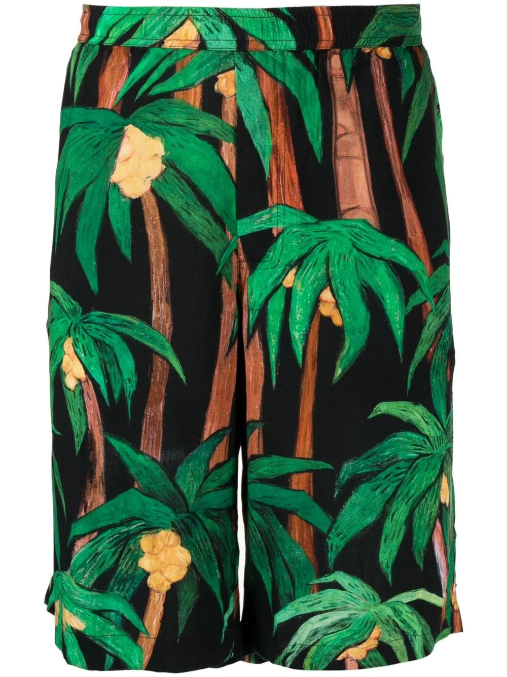 palm tree-print bermuda shorts - 1