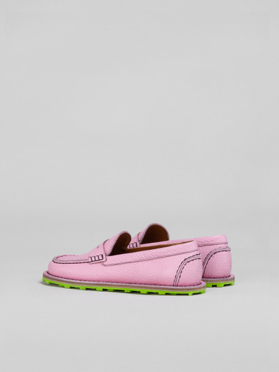 Marni GRAINED CALF LEATHER MOCCASIN outlook