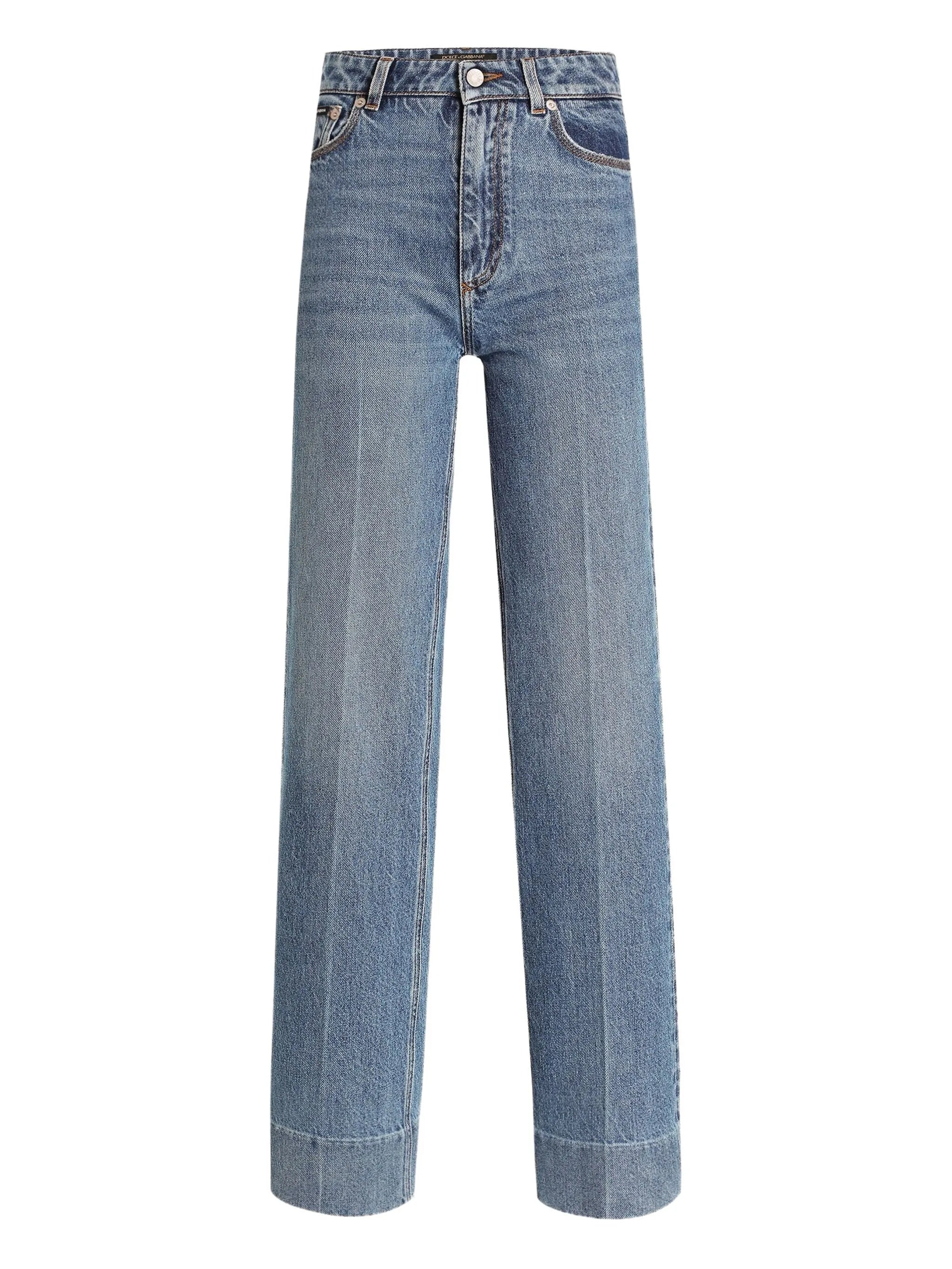 Dolce & Gabbana Logo-plaque Jeans - 1