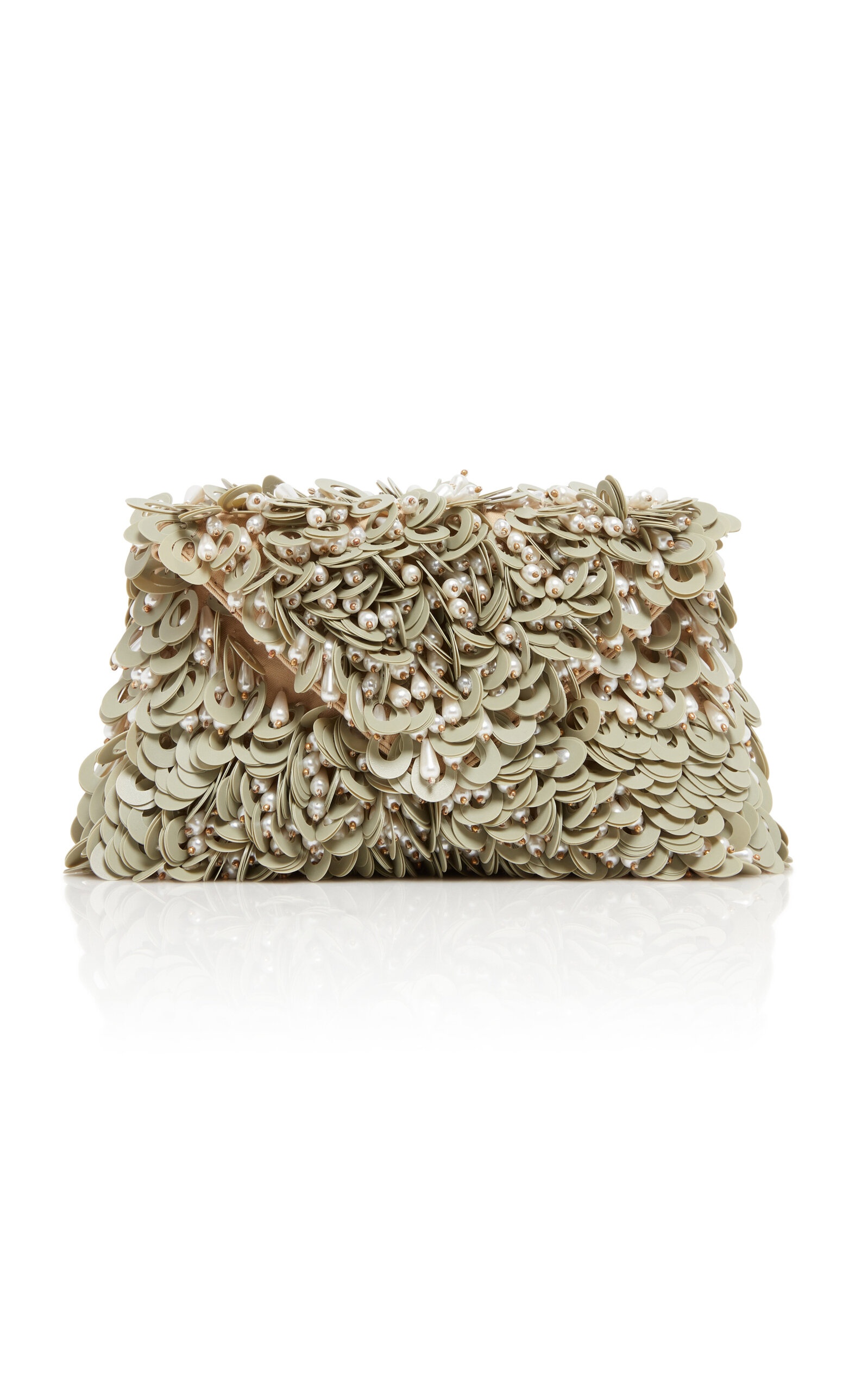Sequined Envelope Clutch neutral - 1