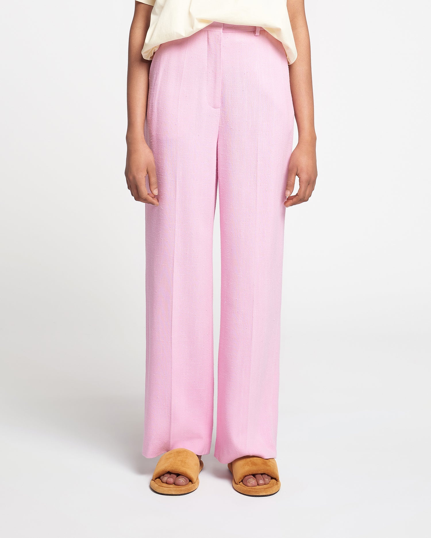 Silk Viscose Tweed Pants - 2