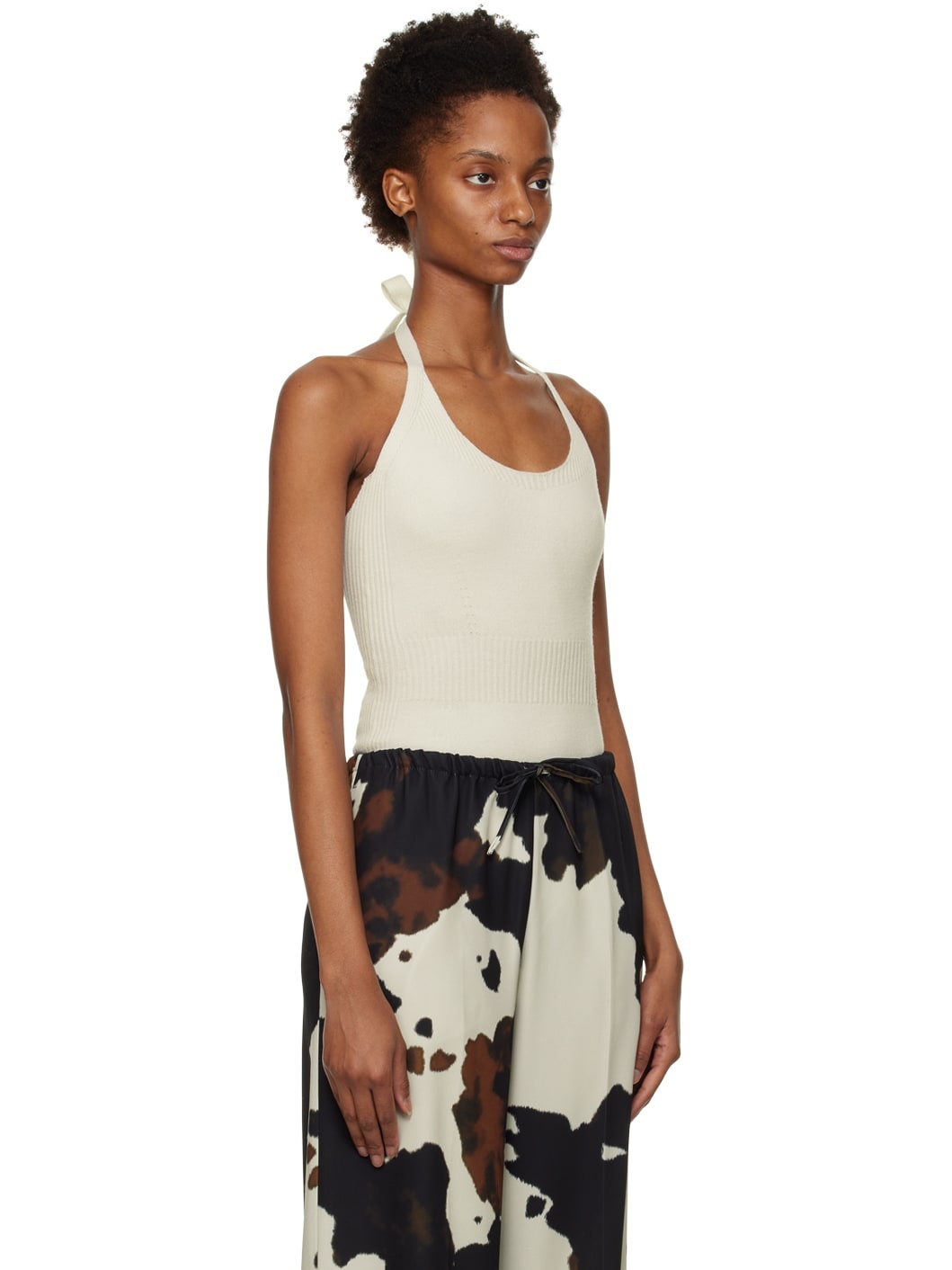 Off-White Halter Bodysuit - 2