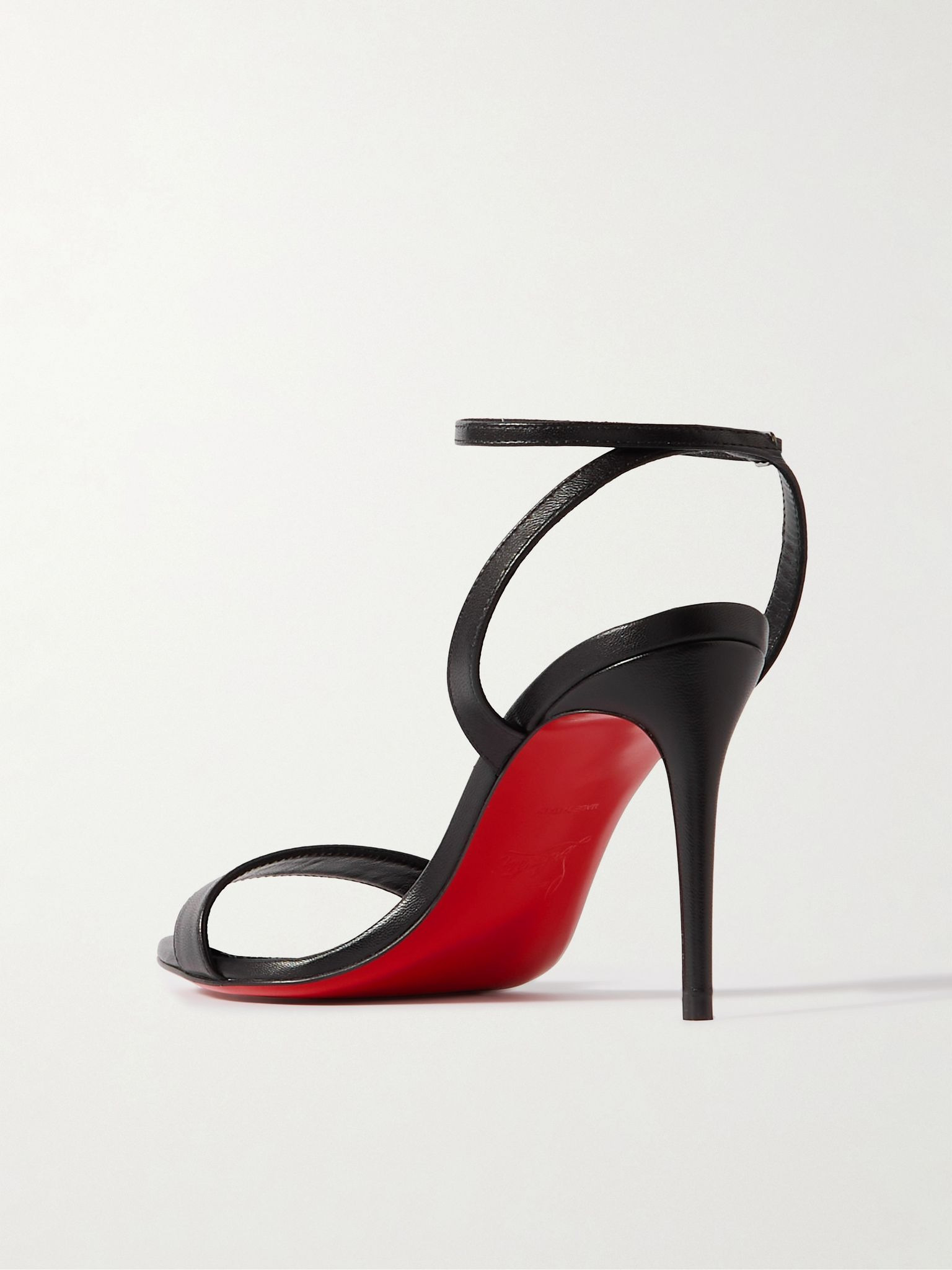 Loubigirl 85 leather sandals Black - 3