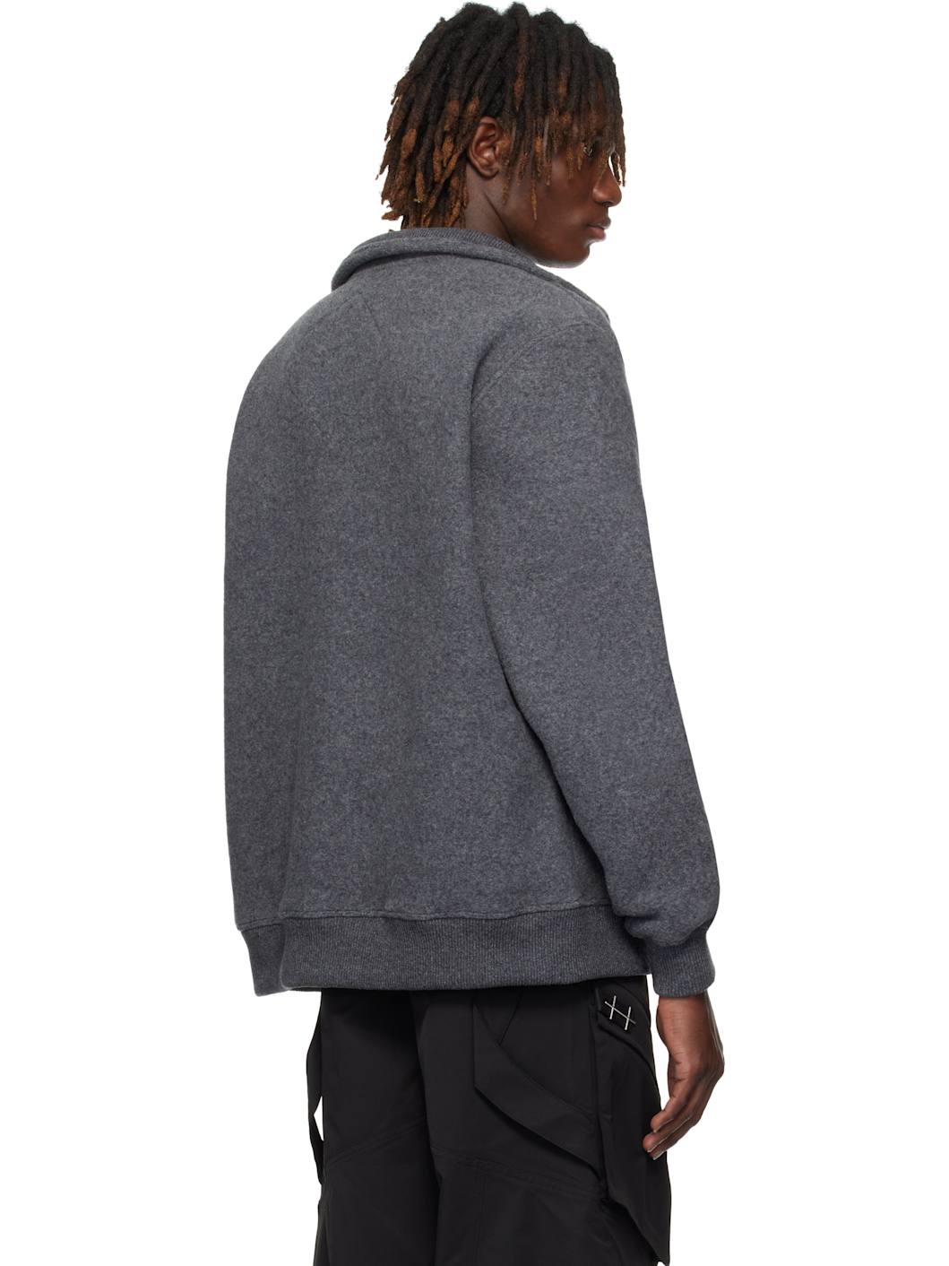 Gray 'Black Label' Lawson Fleece Jacket - 3