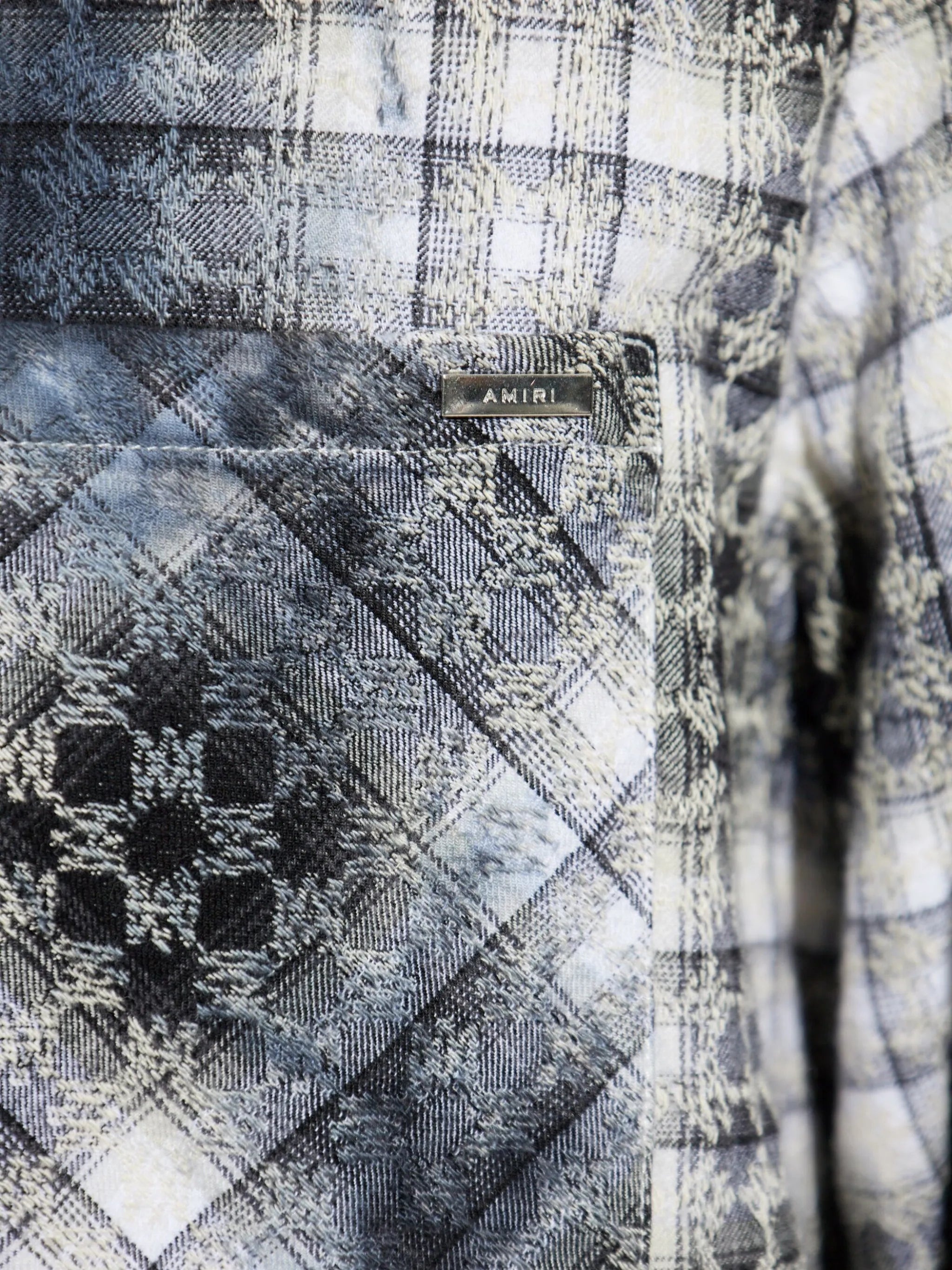 Amiri Frayed Checked Shirt - 2