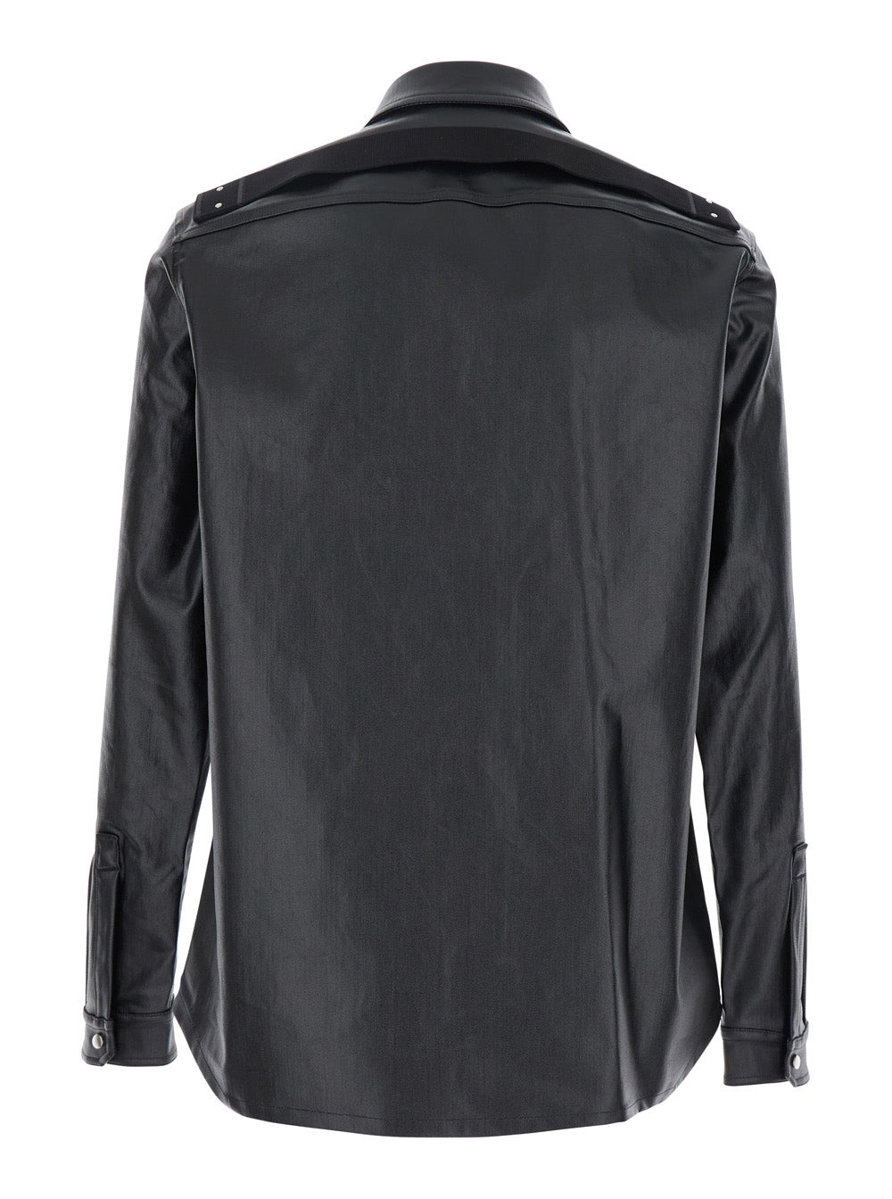 Rick Owens Men Black Jacket With Patch Pockets On The Chest In Cotton Blend Man - 2
