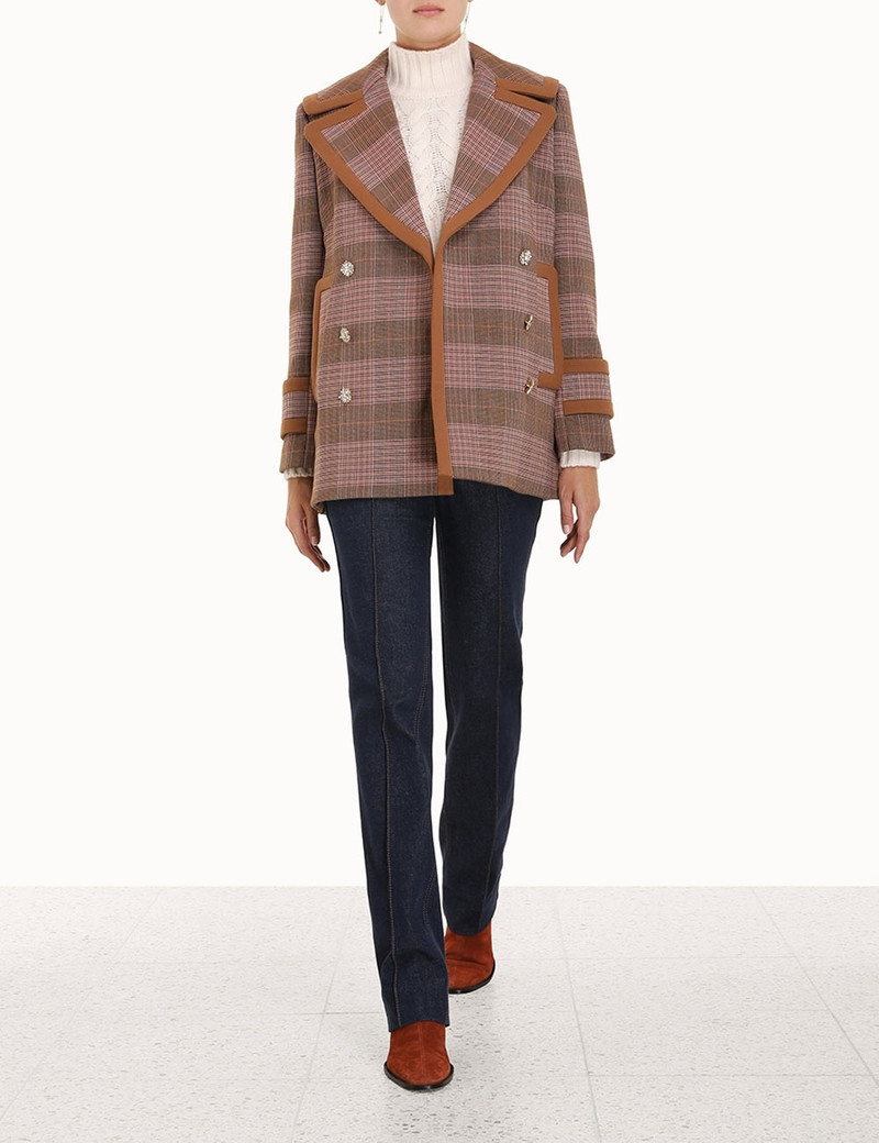 KALEIDOSCOPE CHECK PEACOAT 7