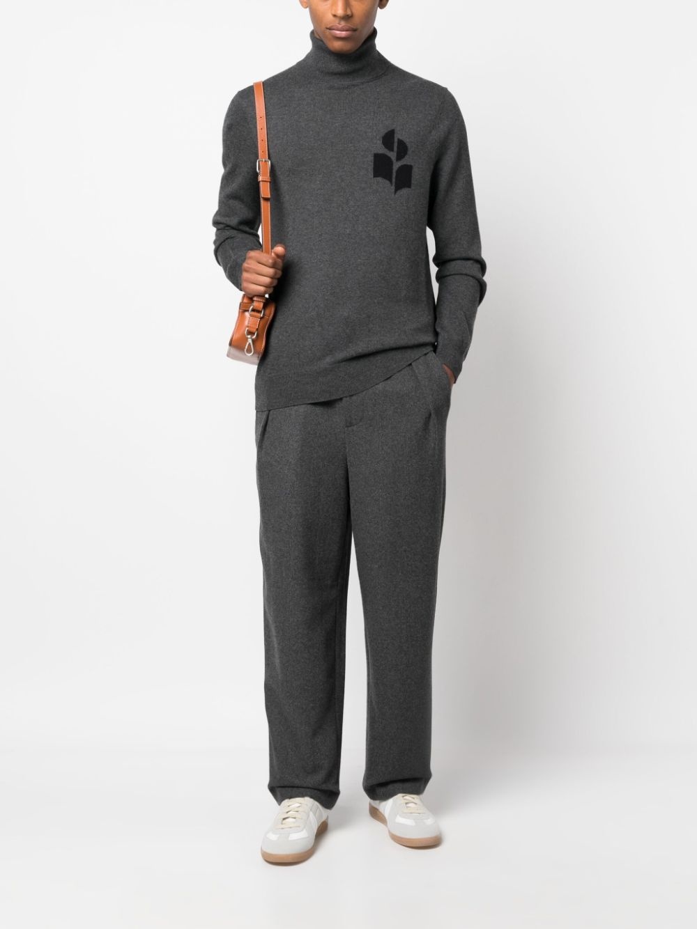 knitted organic cotton-blend jumper - 2