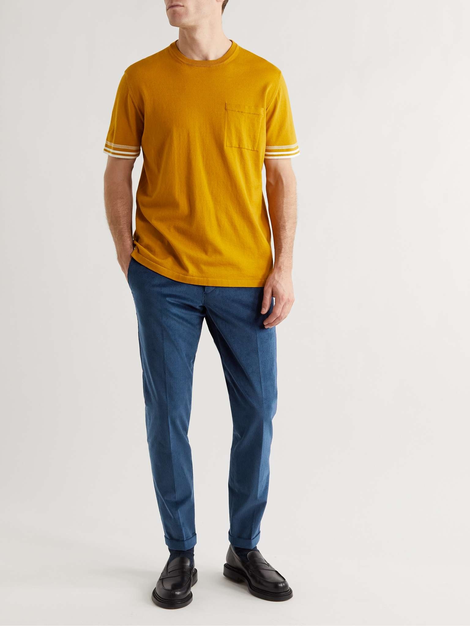 Tapered Cotton-Blend Corduroy Trousers - 2