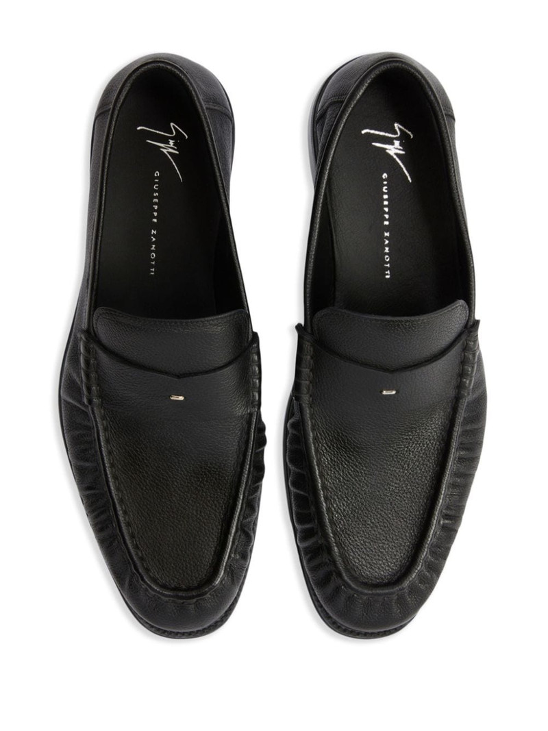 Weeston almond-toe leather loafers 4