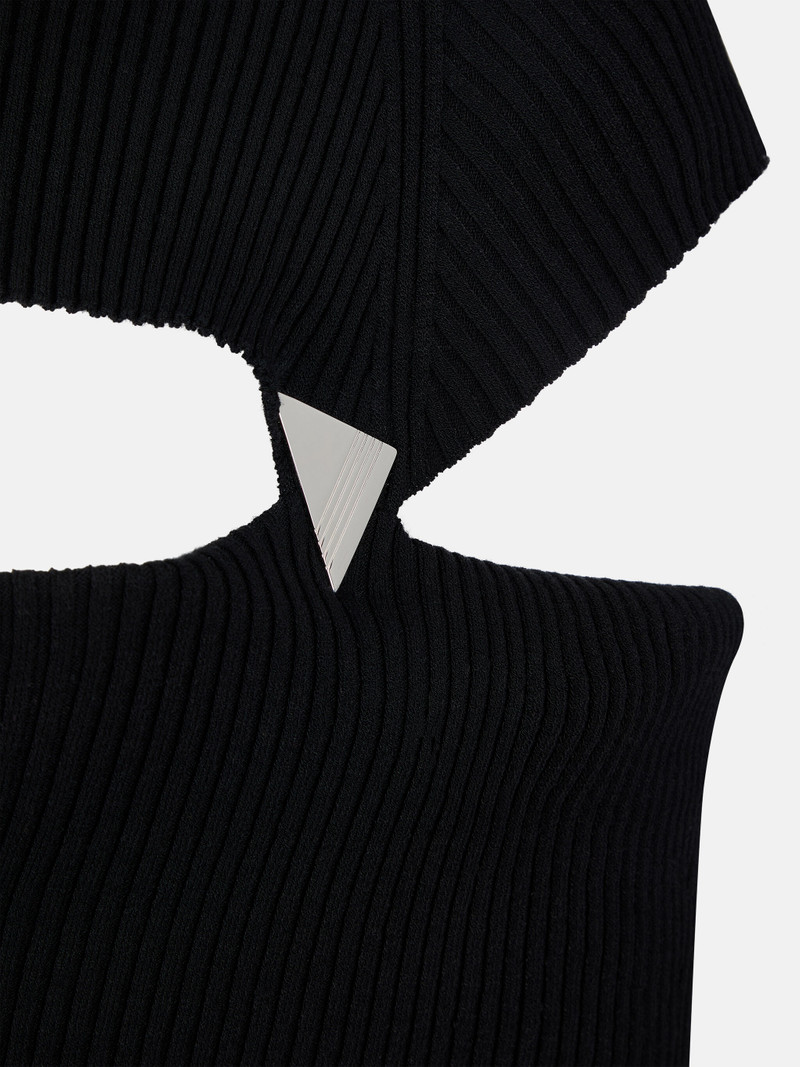 BLACK MIDI DRESS 4