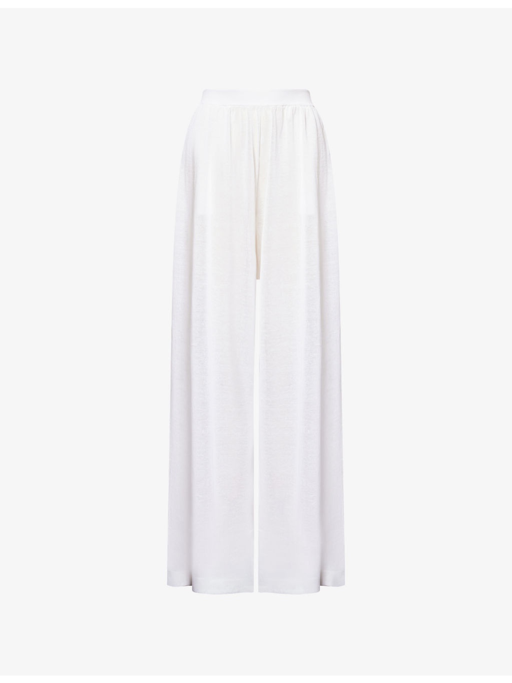 Fluid Wide-Leg Linen And Silk Trousers - 1