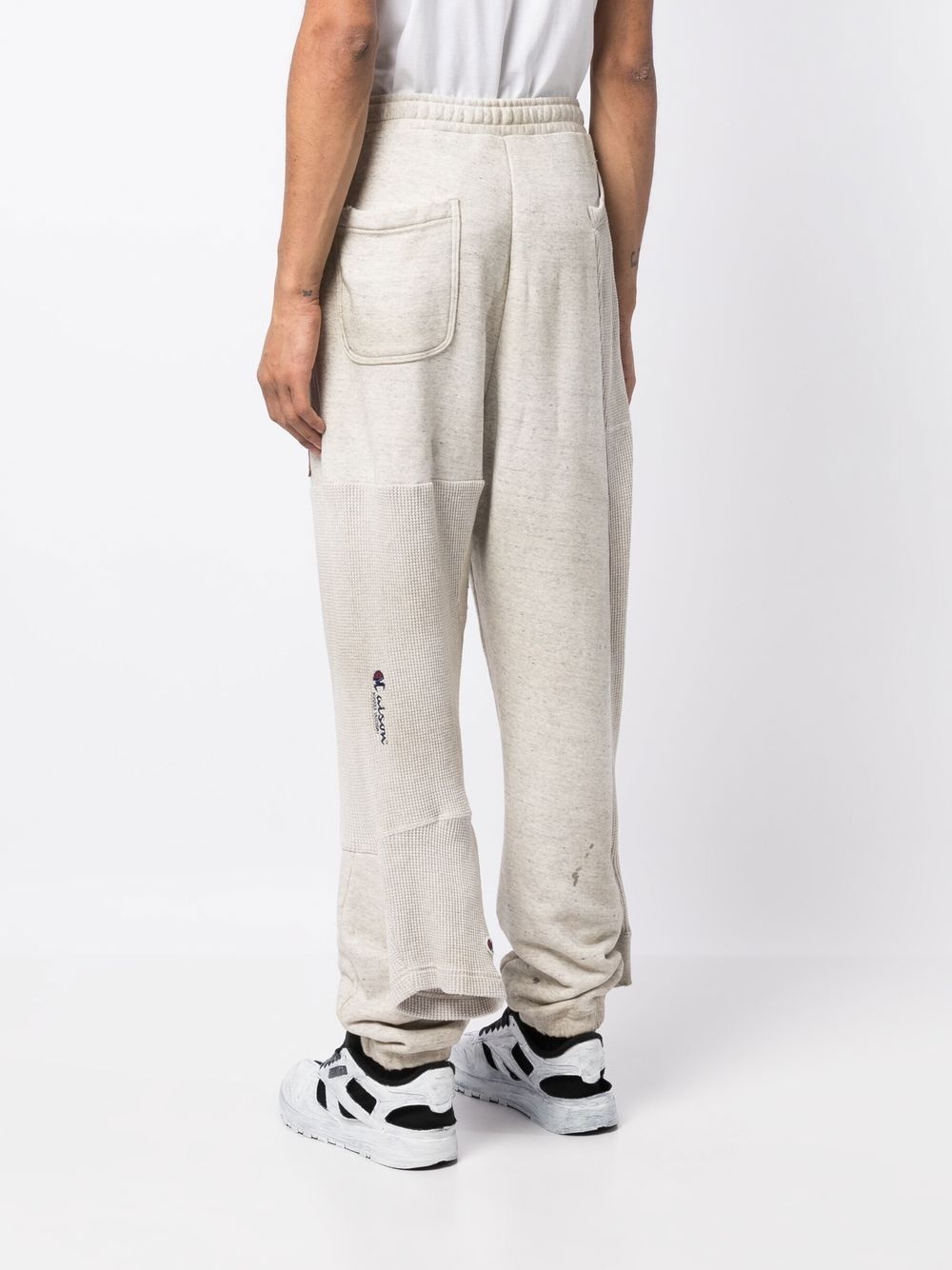 double ankle-cuff cotton joggers - 4