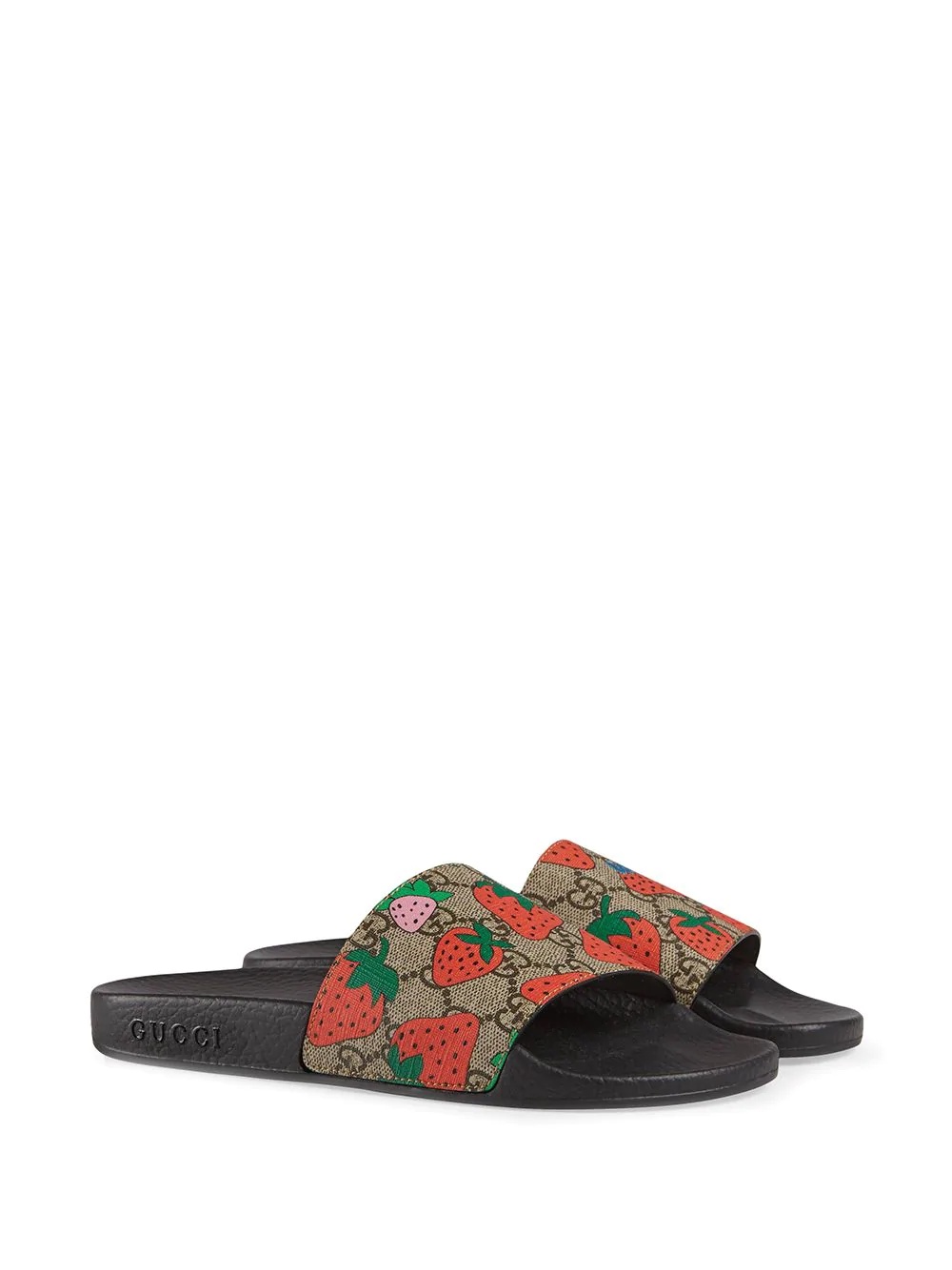 GG Gucci Strawberry slide sandal - 2