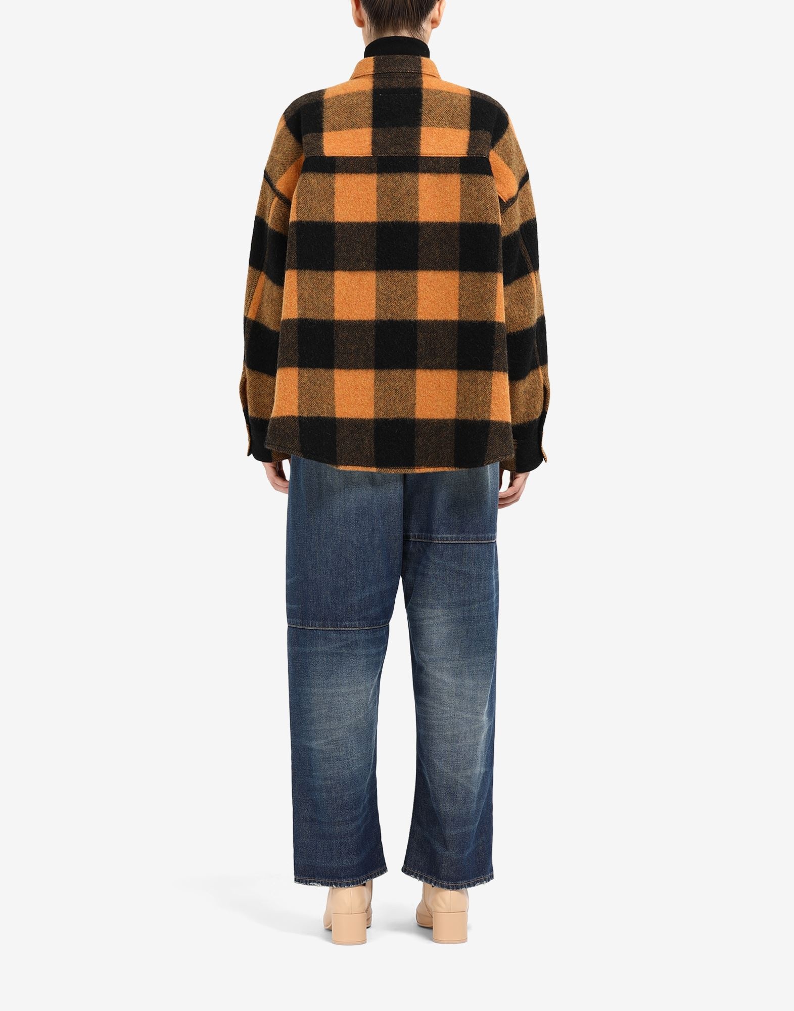 Check wool jacket - 4