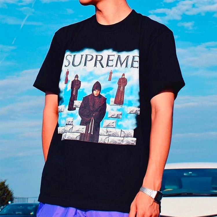 Supreme Week 1 Levitation Printing Short Sleeve Unisex Black SUP-FW19-066 - 2