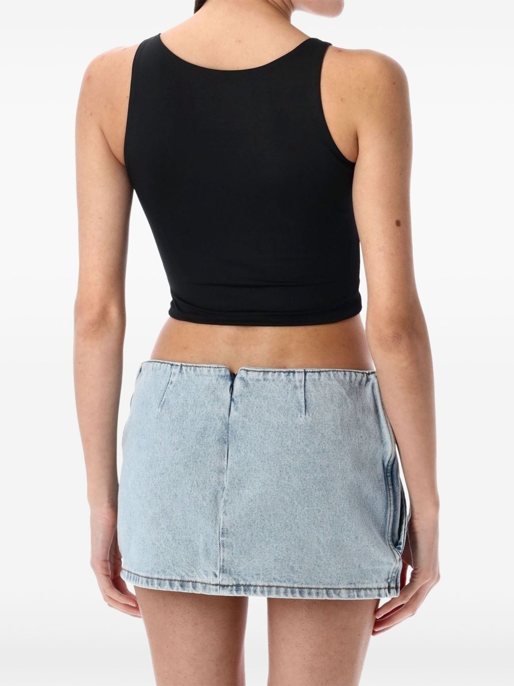 floral-appliqué swim top - 2