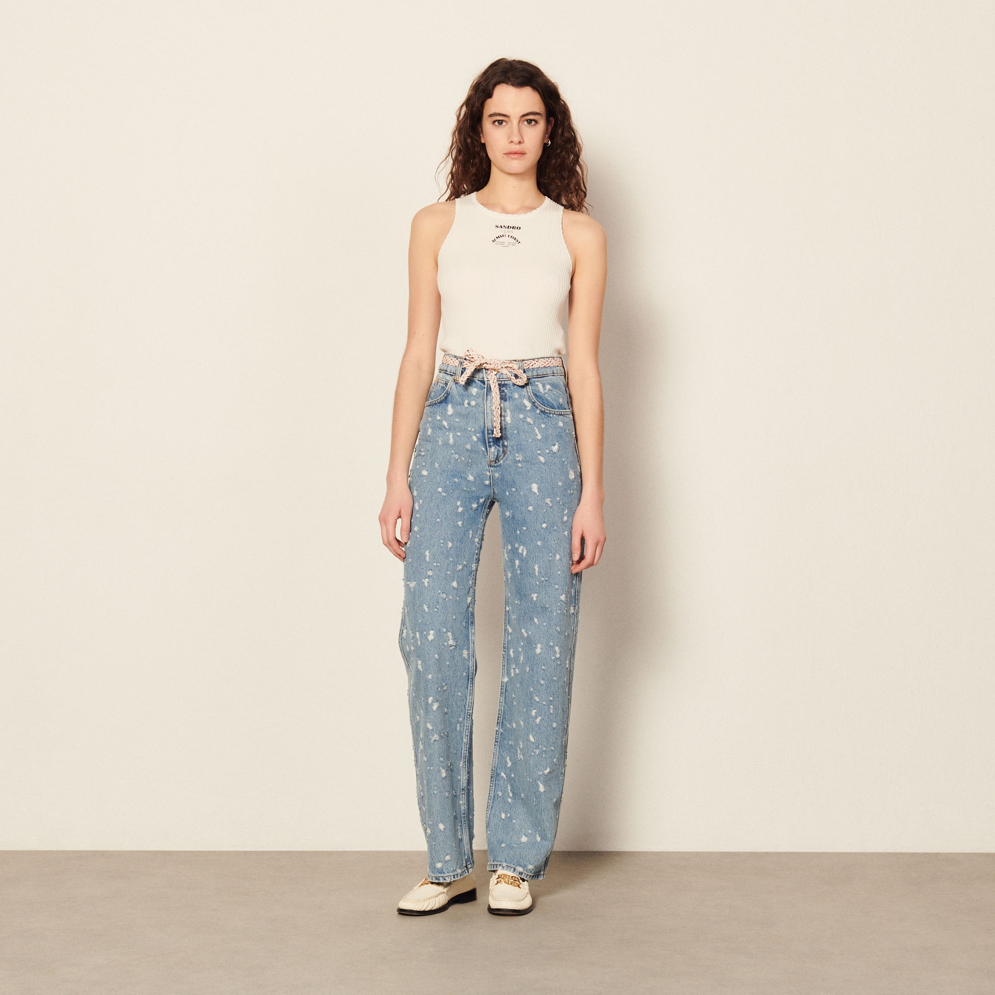Torn effect jeans - 7