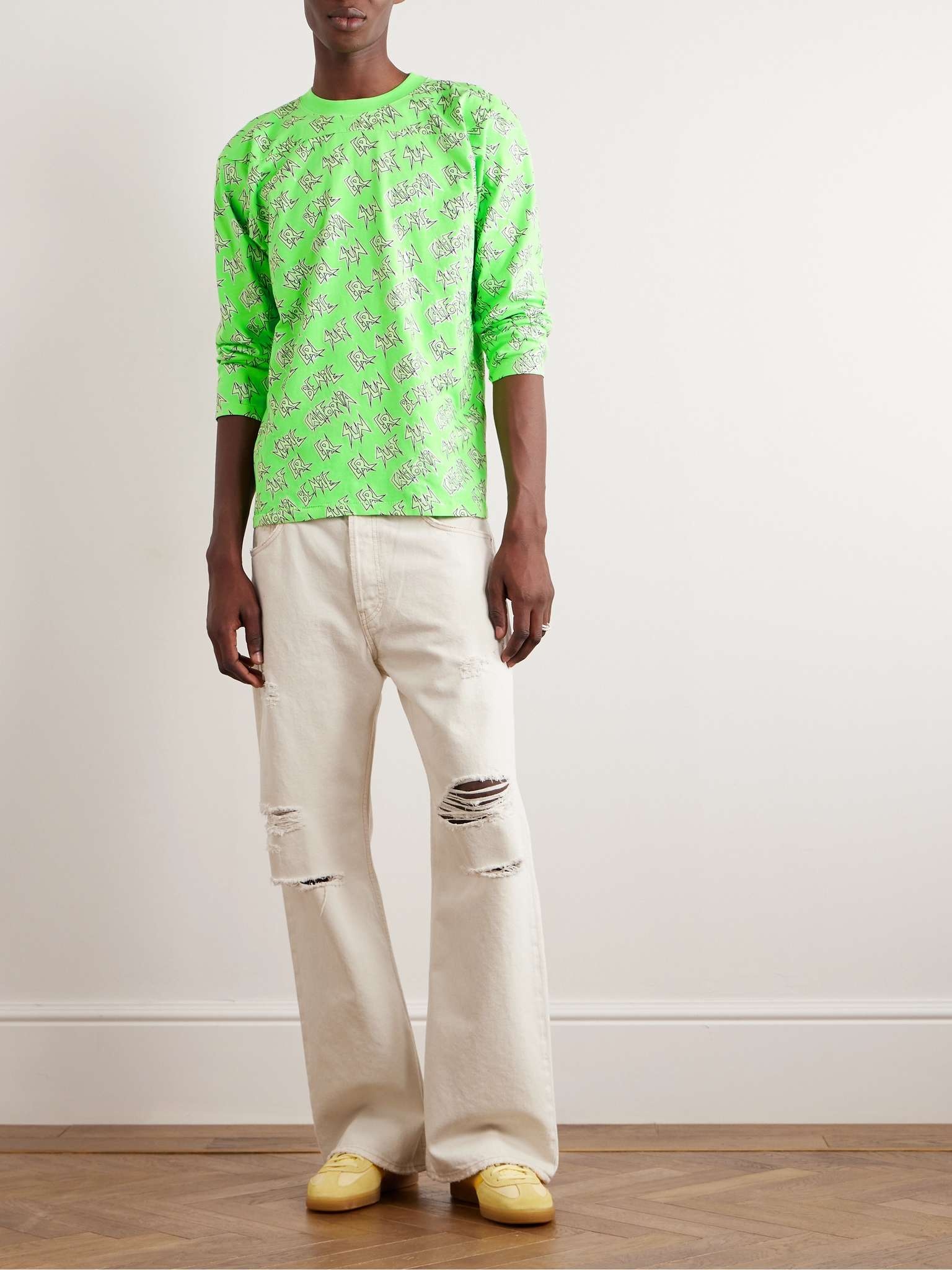 Slim-Fit Printed Cotton-Jersey T-Shirt - 2