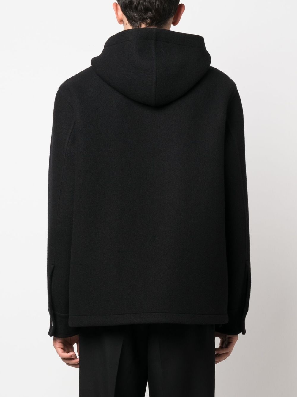 virgin-wool hooded jacket - 4