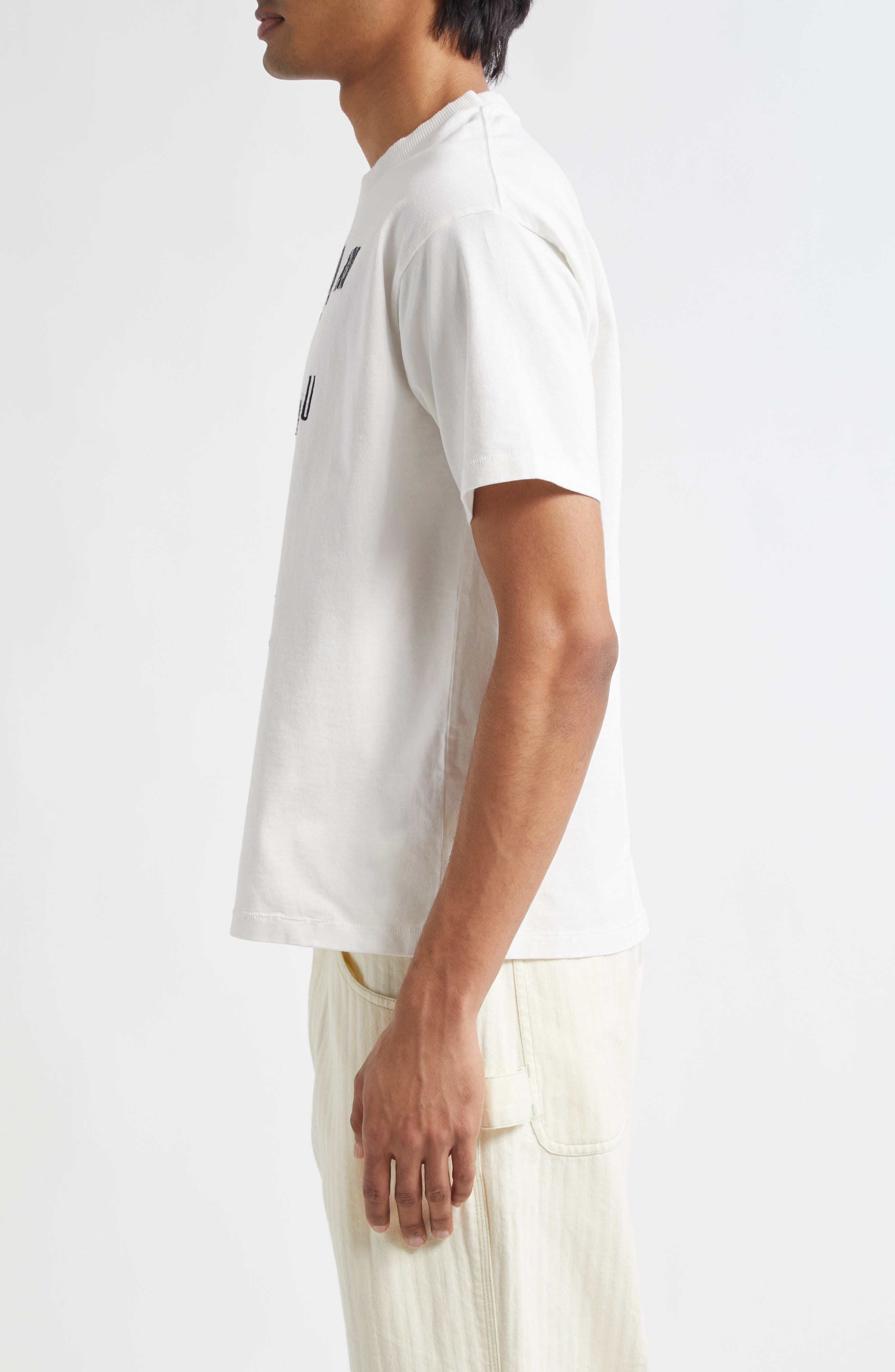 Bode Rebus Embroidered T-Shirt in Cream at Nordstrom - 3