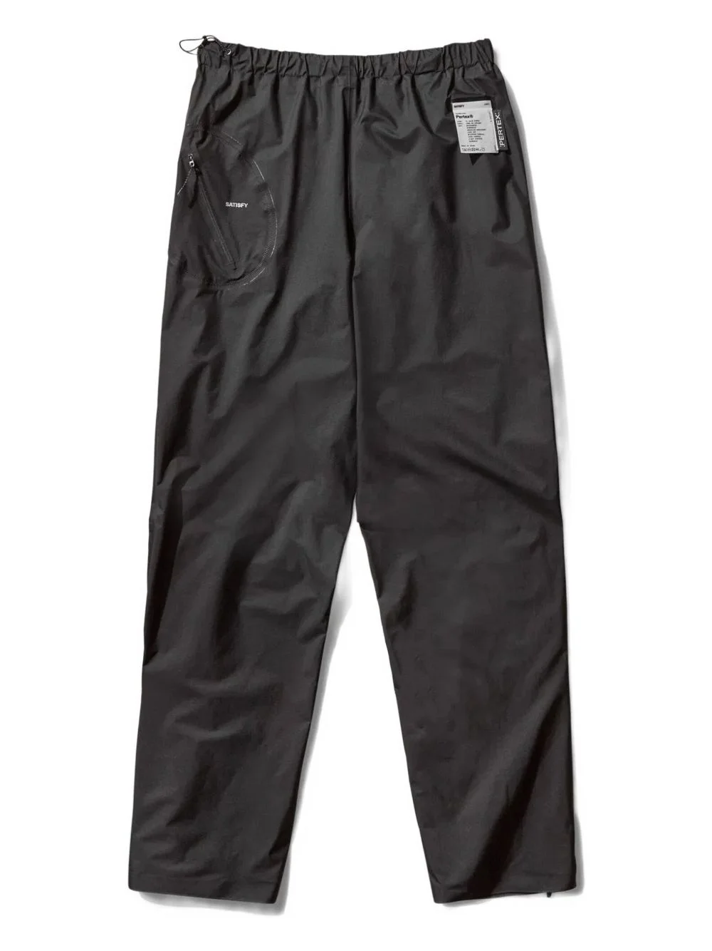 elasticated-waistband logo-patch trousers - 1