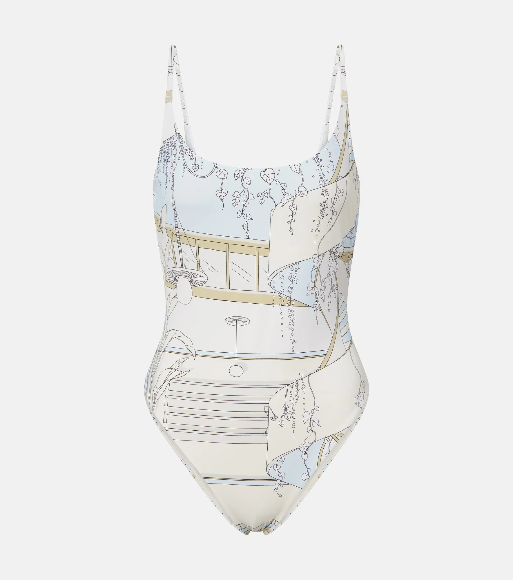 Printed swimsuit - 1