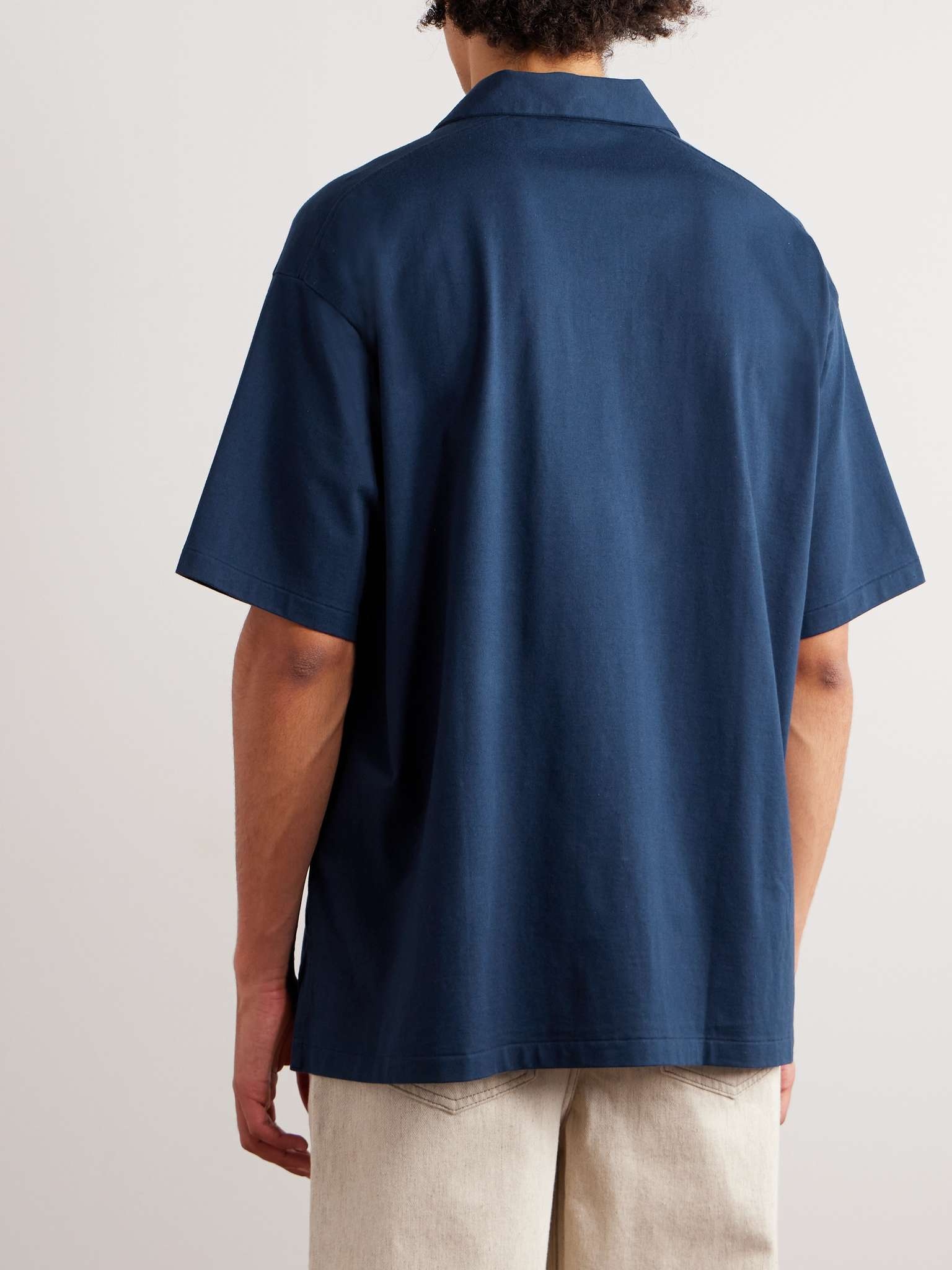 Cotton-Blend Jersey Polo Shirt - 3
