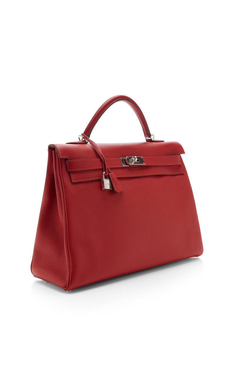 Vintage Hermes 40Cm Retourne Kelly Bag red 4