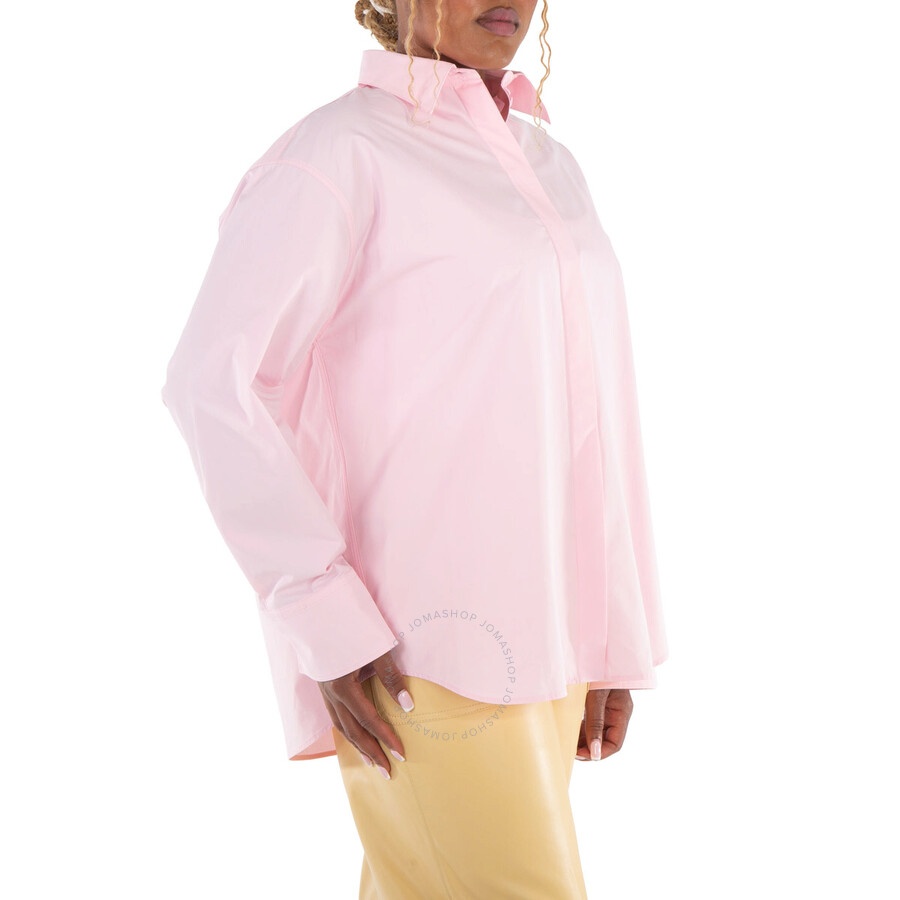 Valentino Ladies Taffy Cotton Poplin Button Down Shirt - 5
