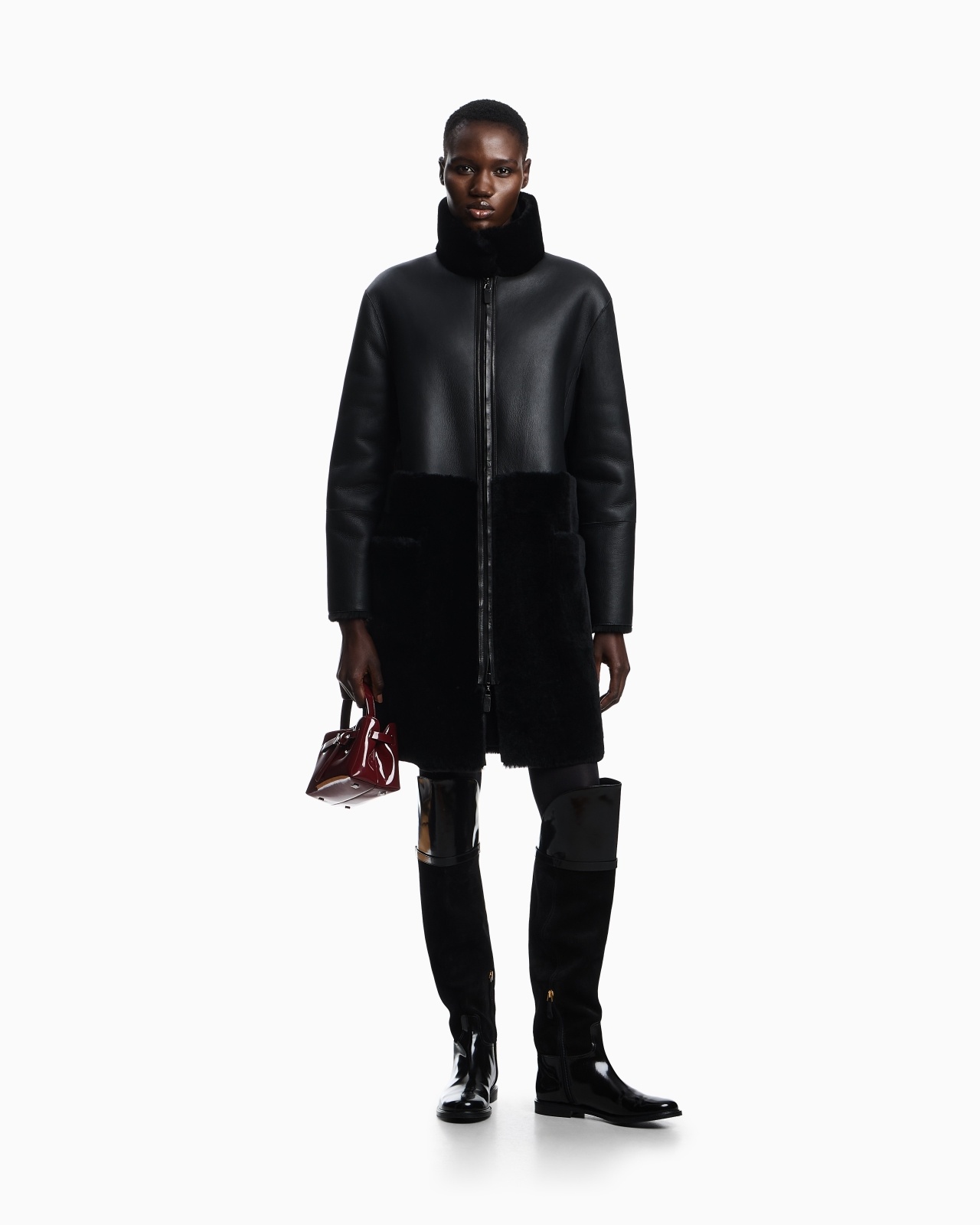 ASV REVERSIBLE COAT IN SPANISH MERINO SHEARLING LAMBSKIN - 2