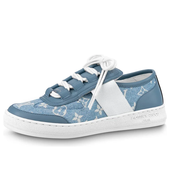 (WMNS) LOUIS VUITTON Lous Sneakers 'Denim Monogram' 1AB32H - 1