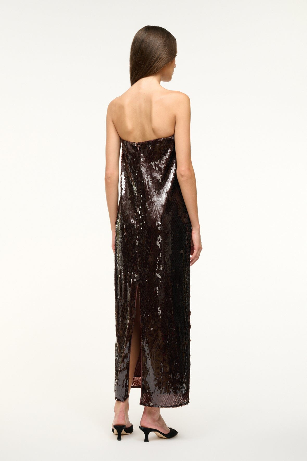 STAUD CASEY DRESS BRONZE - 5