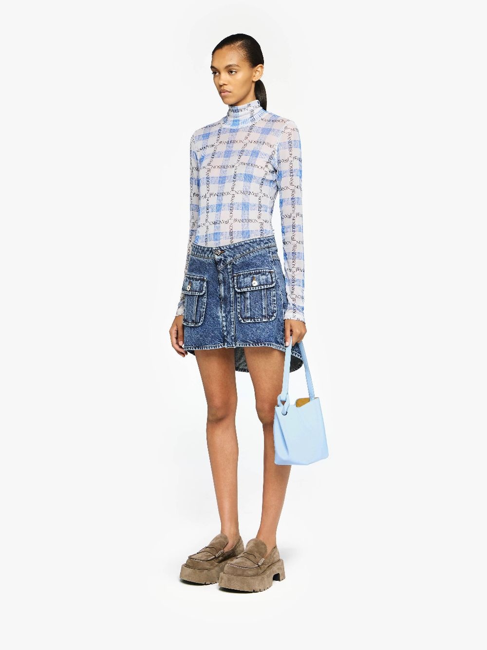 SMALL JWA CORNER BUCKET - LEATHER BUCKET BAG - 5