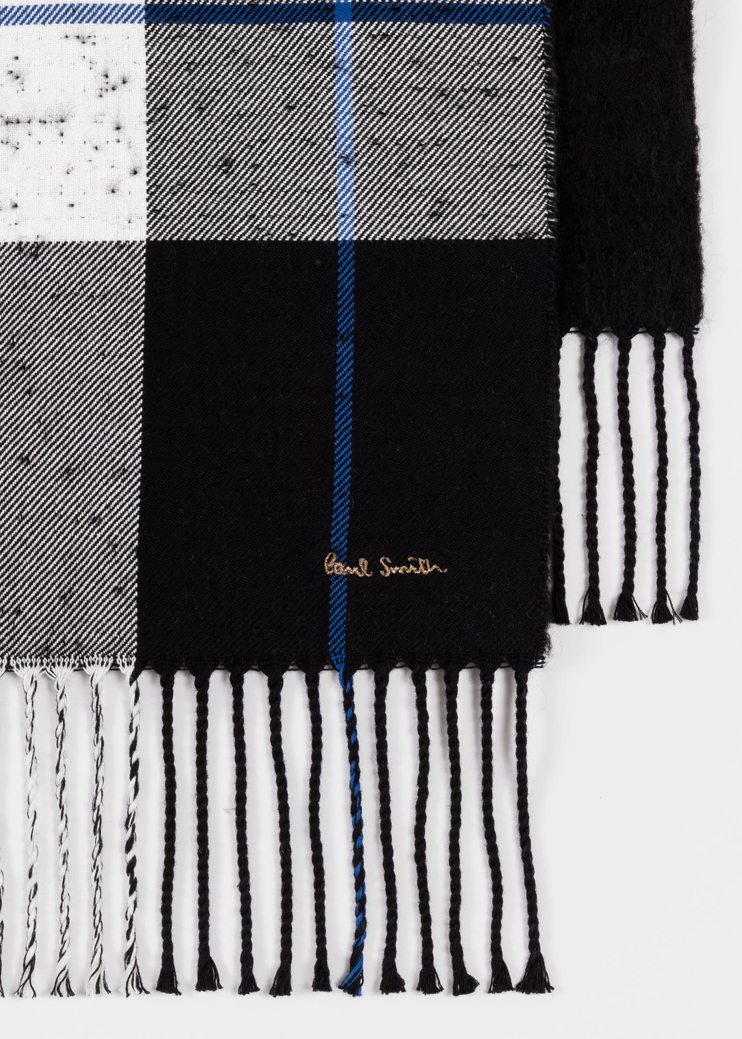 Black Buffalo Check Scarf - 2