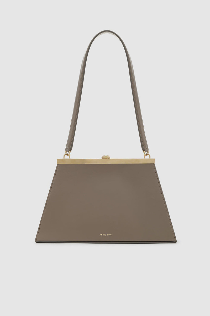 Anine Bag Smooth Leather - Taupe 1