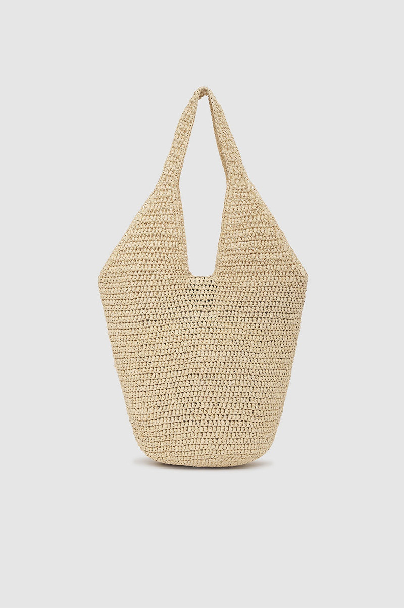 Small Leah Hobo - Natural With Black 3