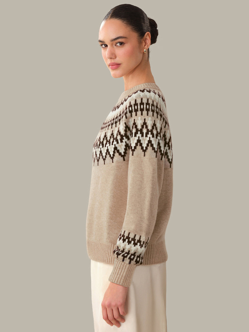 525 america Anastasia: 100% Cashmere Fair Isle Sweater outlook