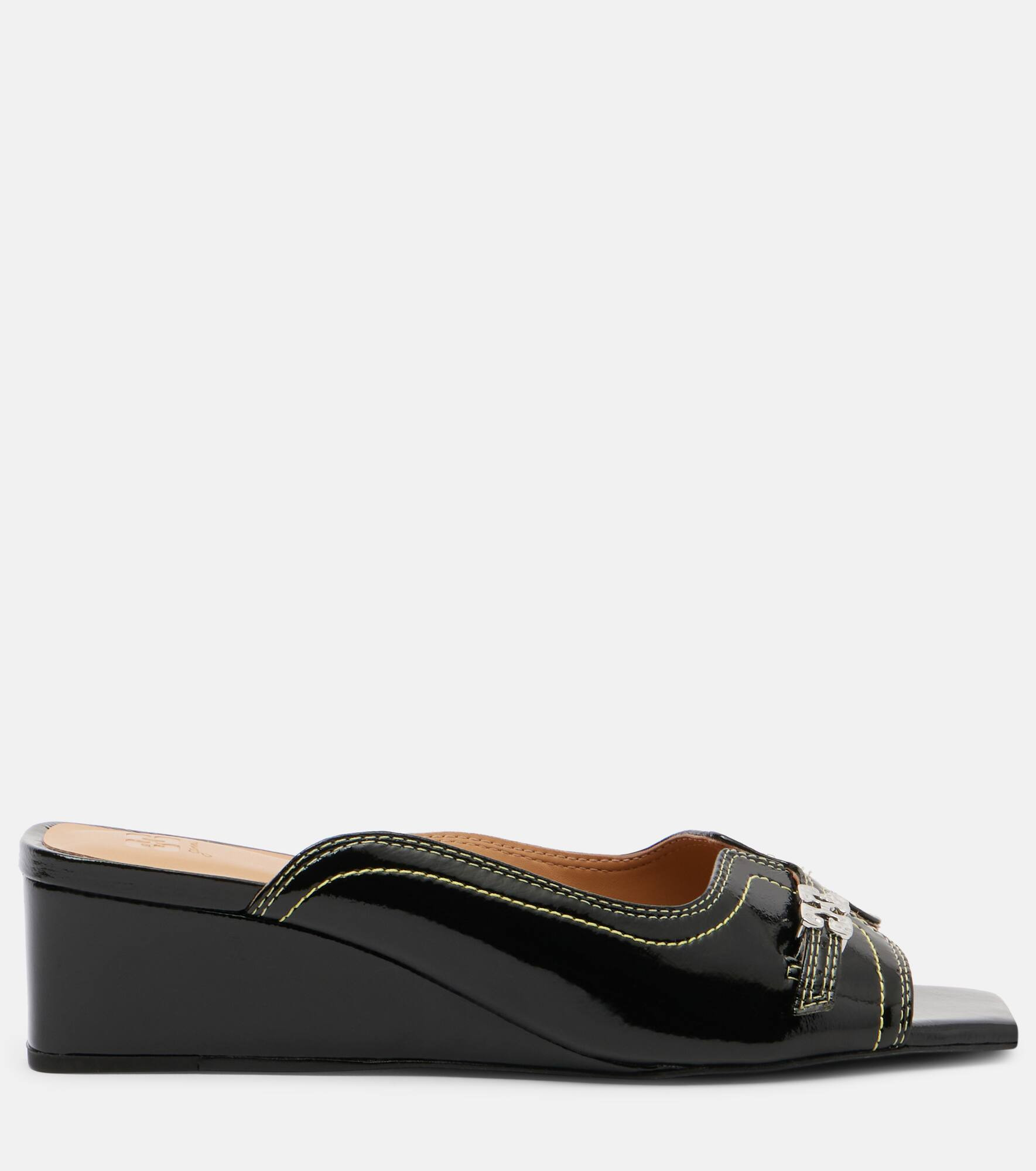 Butterfly wedge mules - 4