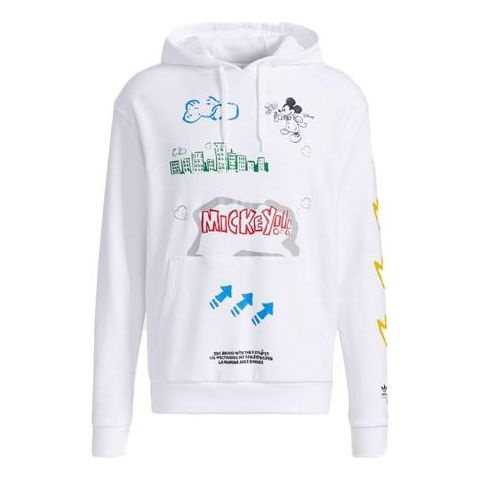 adidas originals Fangtastic Series Disney Mickey Printing Pullover White H09182 - 1