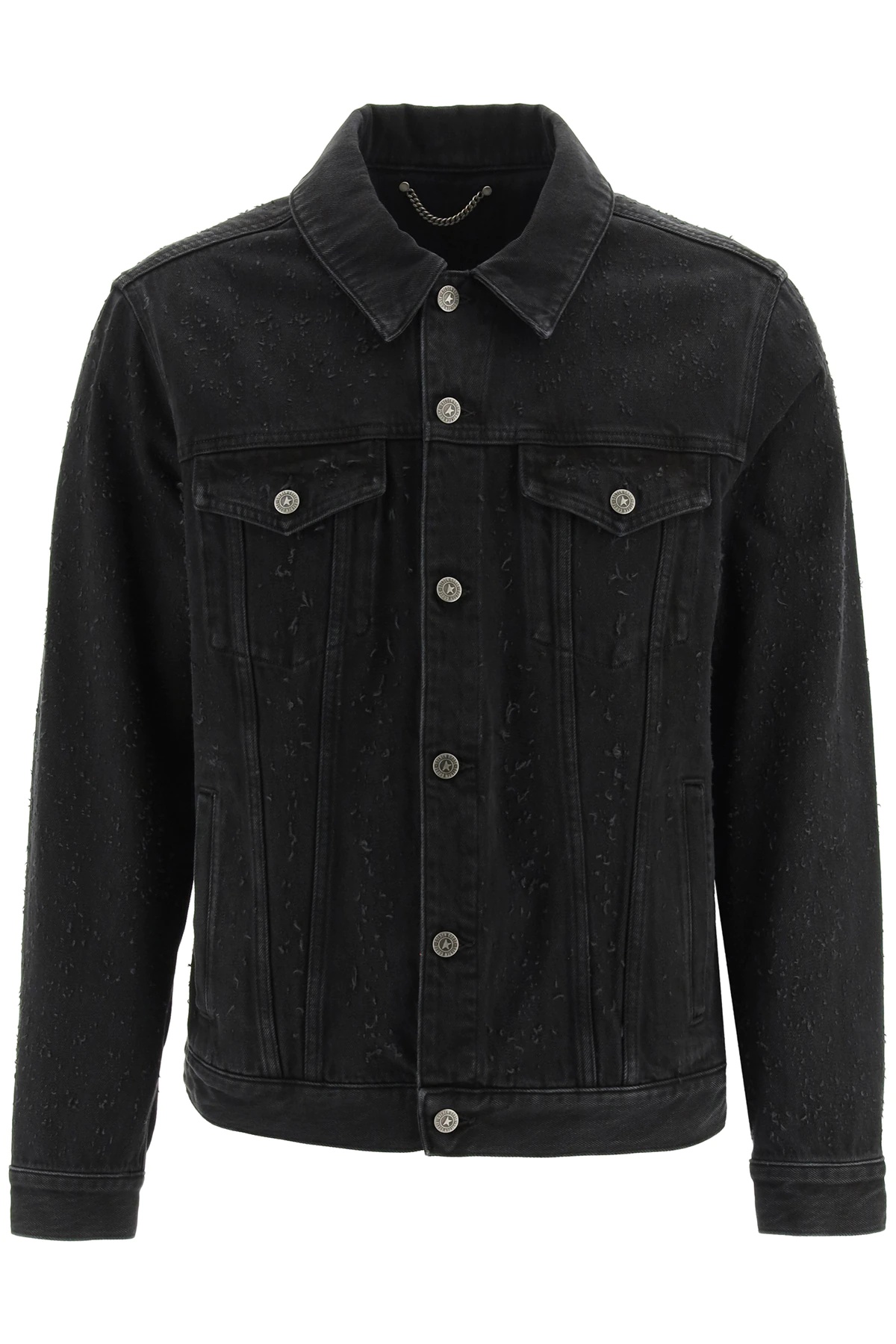 AGENORE NEEDLEPUNCH DENIM JACKET - 1