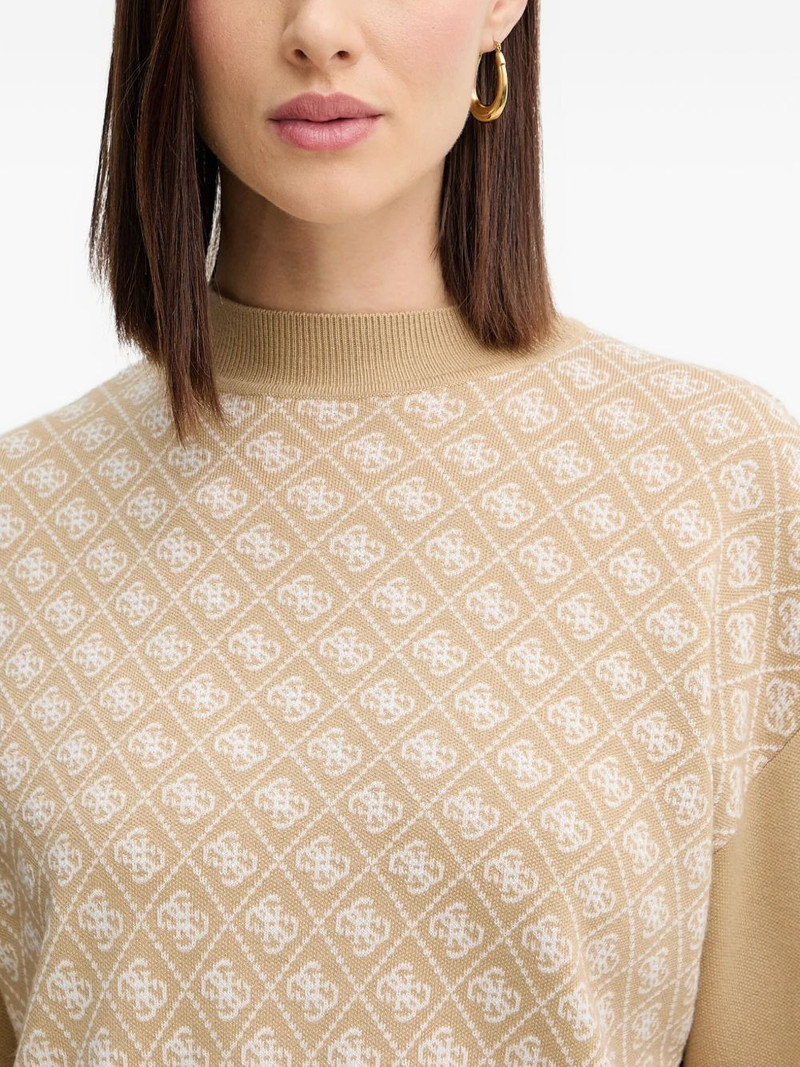 patterned high-neck sweater 5