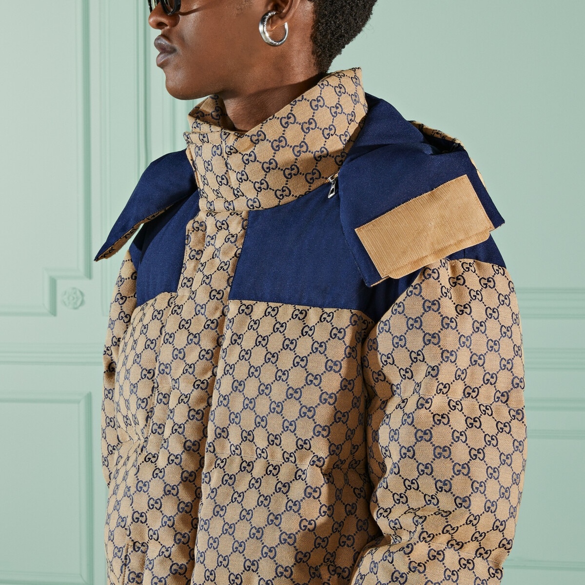GG canvas goose down jacket - 3