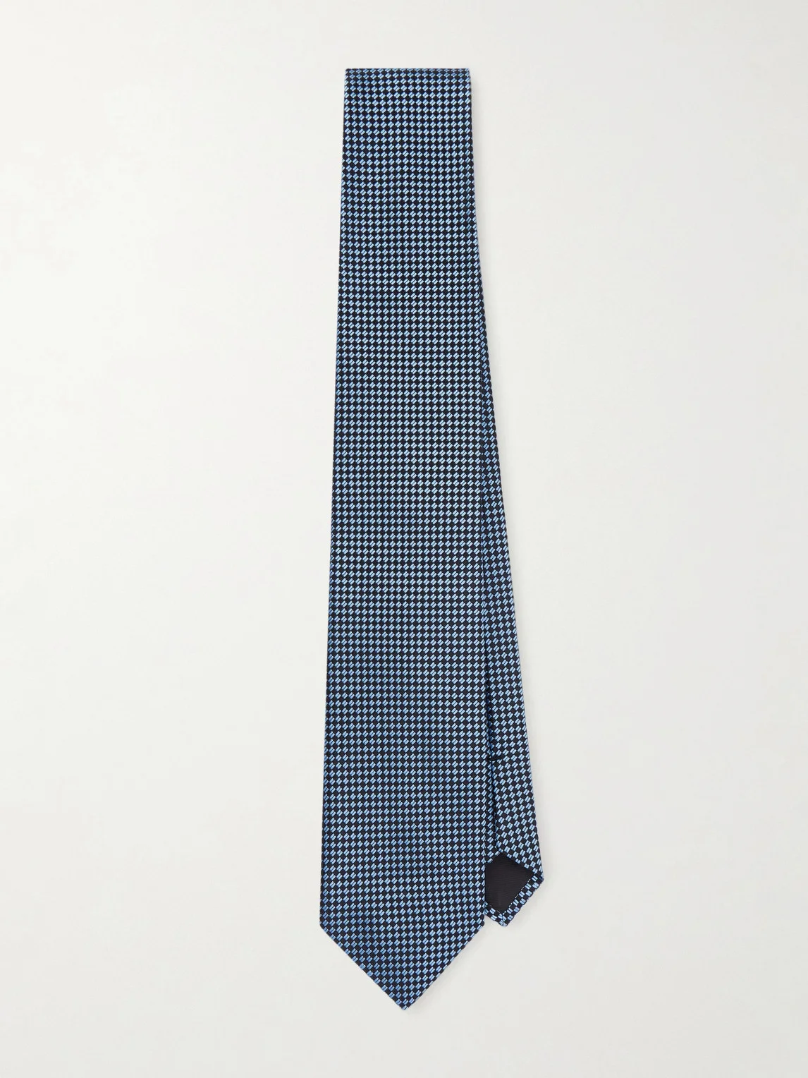 8cm Checked Silk Tie - 1